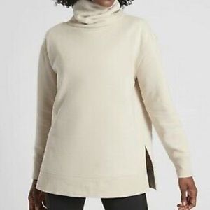 Athleta 24/7 Funnel Neck Sweatshirt Cream Sz. Xs